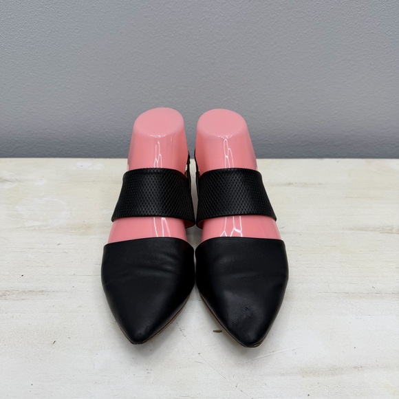 Coclico Black Leather Driggs Pointed Flats Size 36 - Picture 5 of 9